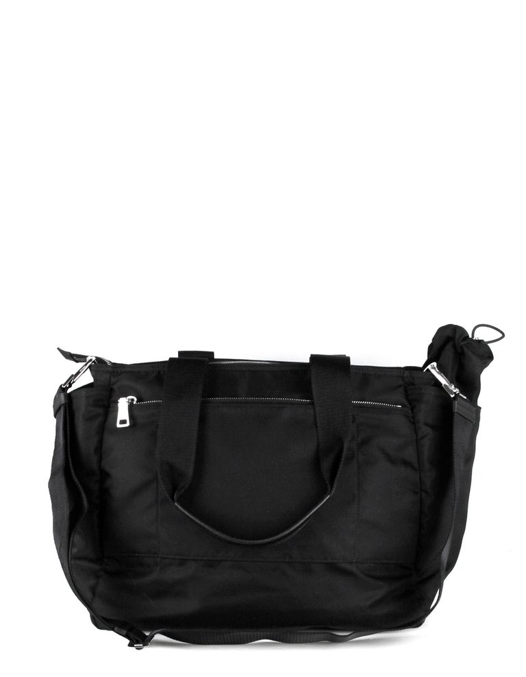 Prada Black Tessuto Nylon Baby Diaper Tote Bag at 1stDibs prada