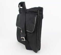 Prada Black Tessuto Nylon Belt Buckle Crossbody Bag 920pr39