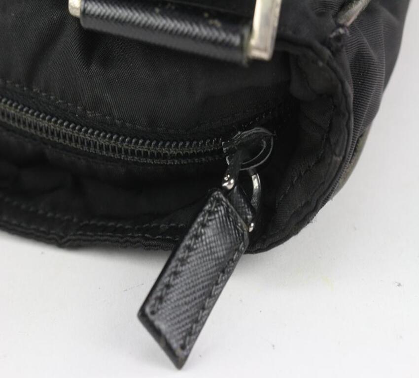 Prada Black Tessuto Nylon Belt Buckle Crossbody Bag 920pr39 2
