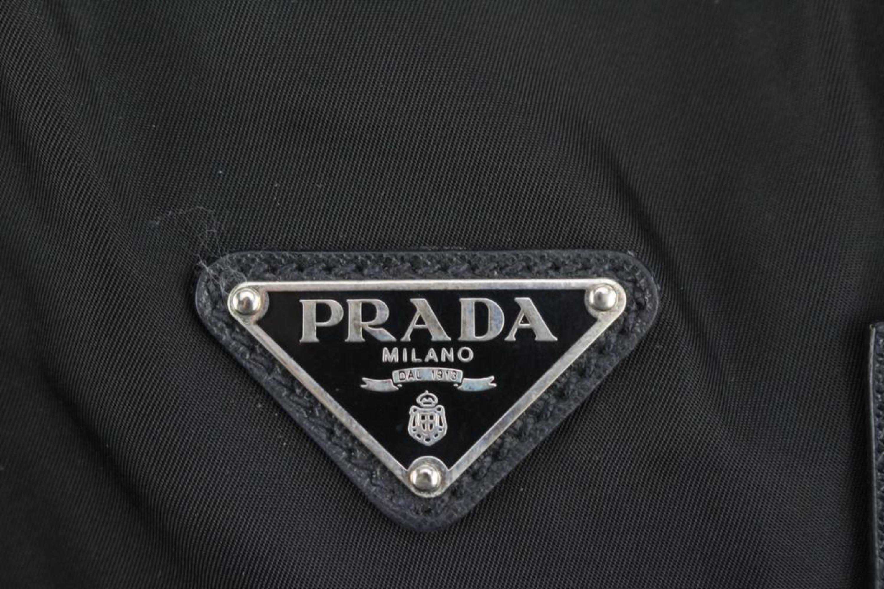 Women's or Men's Prada Black Tessuto Nylon Boston Duffle Bag 88p225s