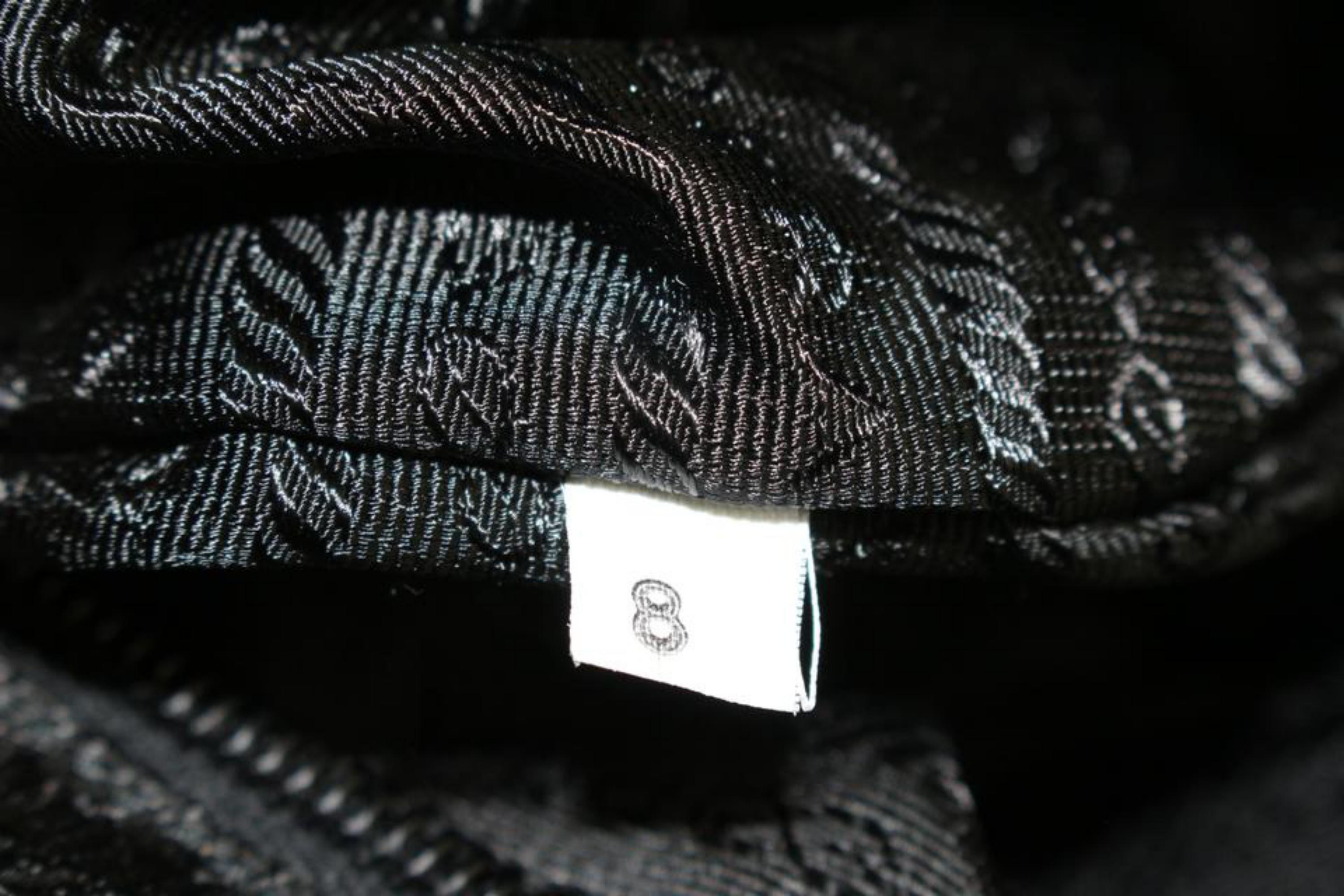 Prada Black Tessuto Nylon Boston Duffle Bag 88p225s 1