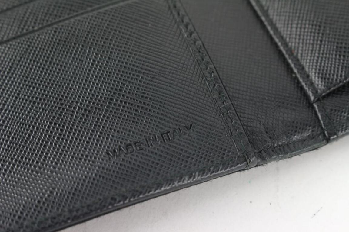 Prada Black Tessuto Nylon Compact Trifold Wallet 544pr611 4