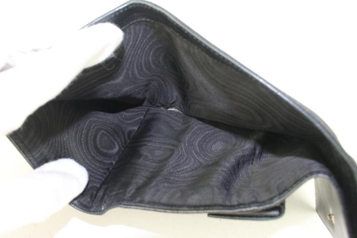 Prada Black Tessuto Nylon Compact Trifold Wallet 544pr611 1