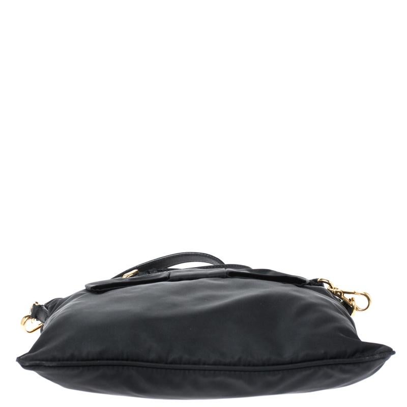 Prada Black Tessuto Nylon Crossbody Bag 1