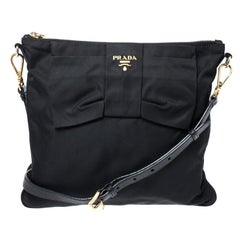 Prada Black Tessuto Nylon Crossbody Bag