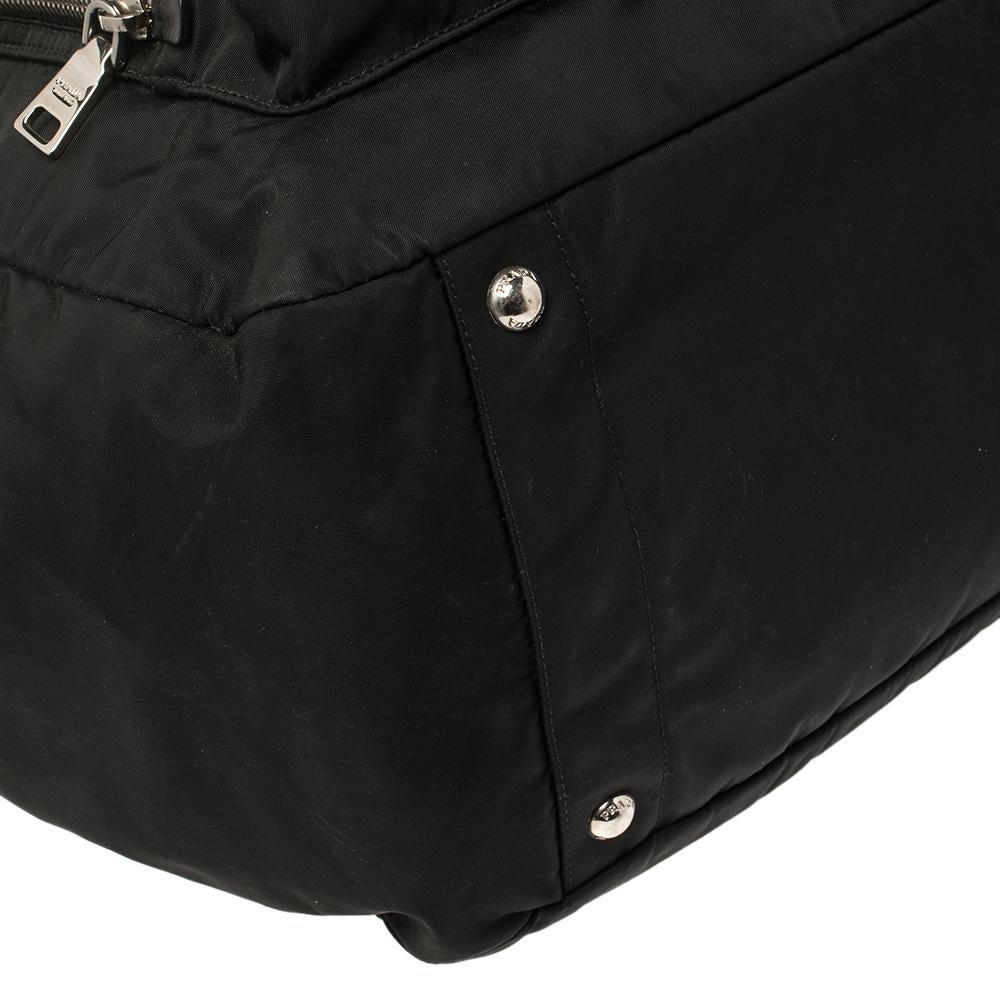 Prada Black Tessuto Nylon Diaper Bag 8