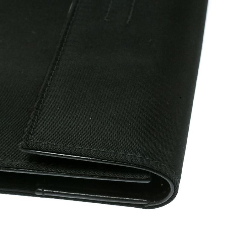 Prada Black Tessuto Nylon Document Case For Sale at 1stDibs