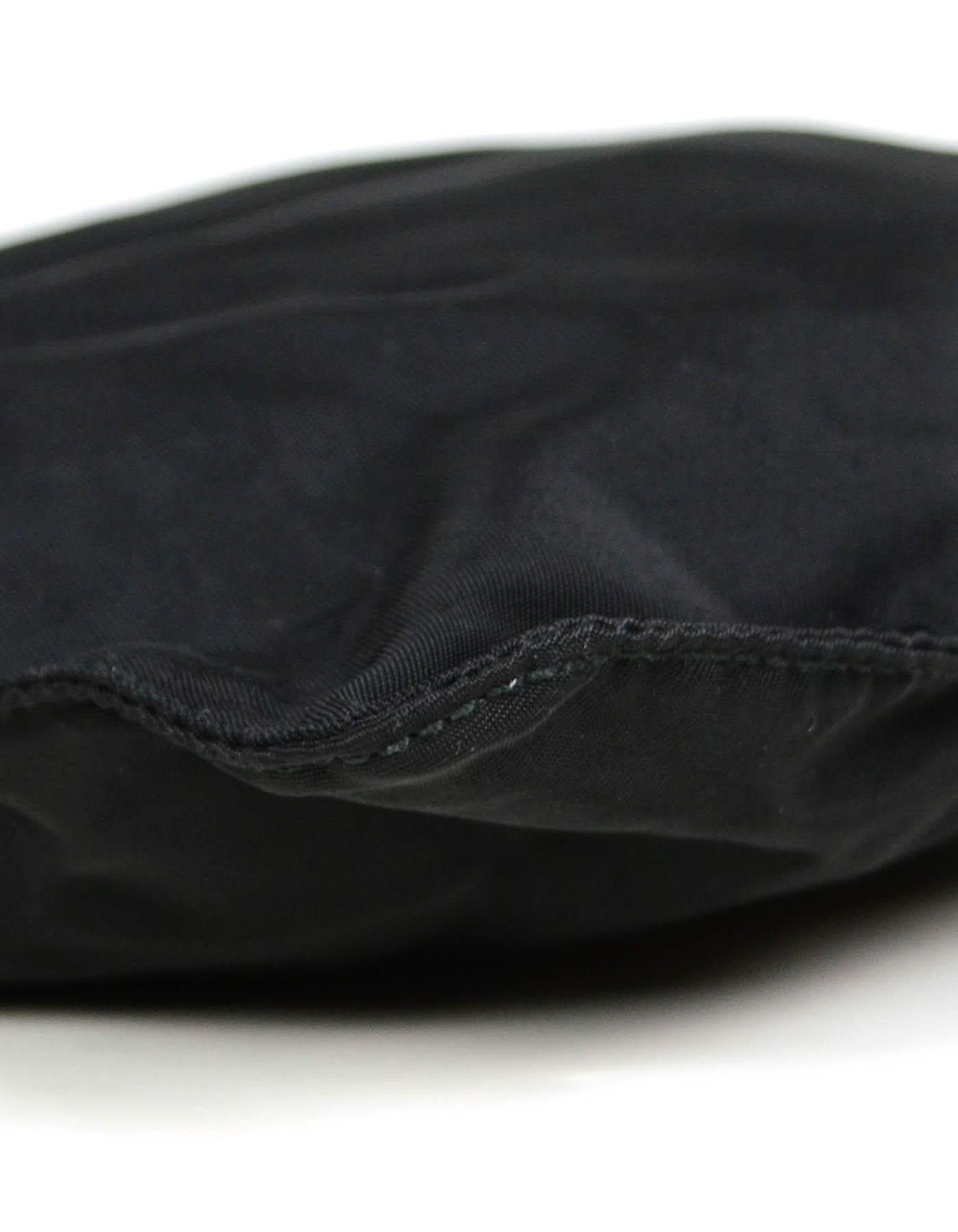 Prada Black Tessuto Nylon Flat Mini Crossbody Bag For Sale at 1stDibs ...