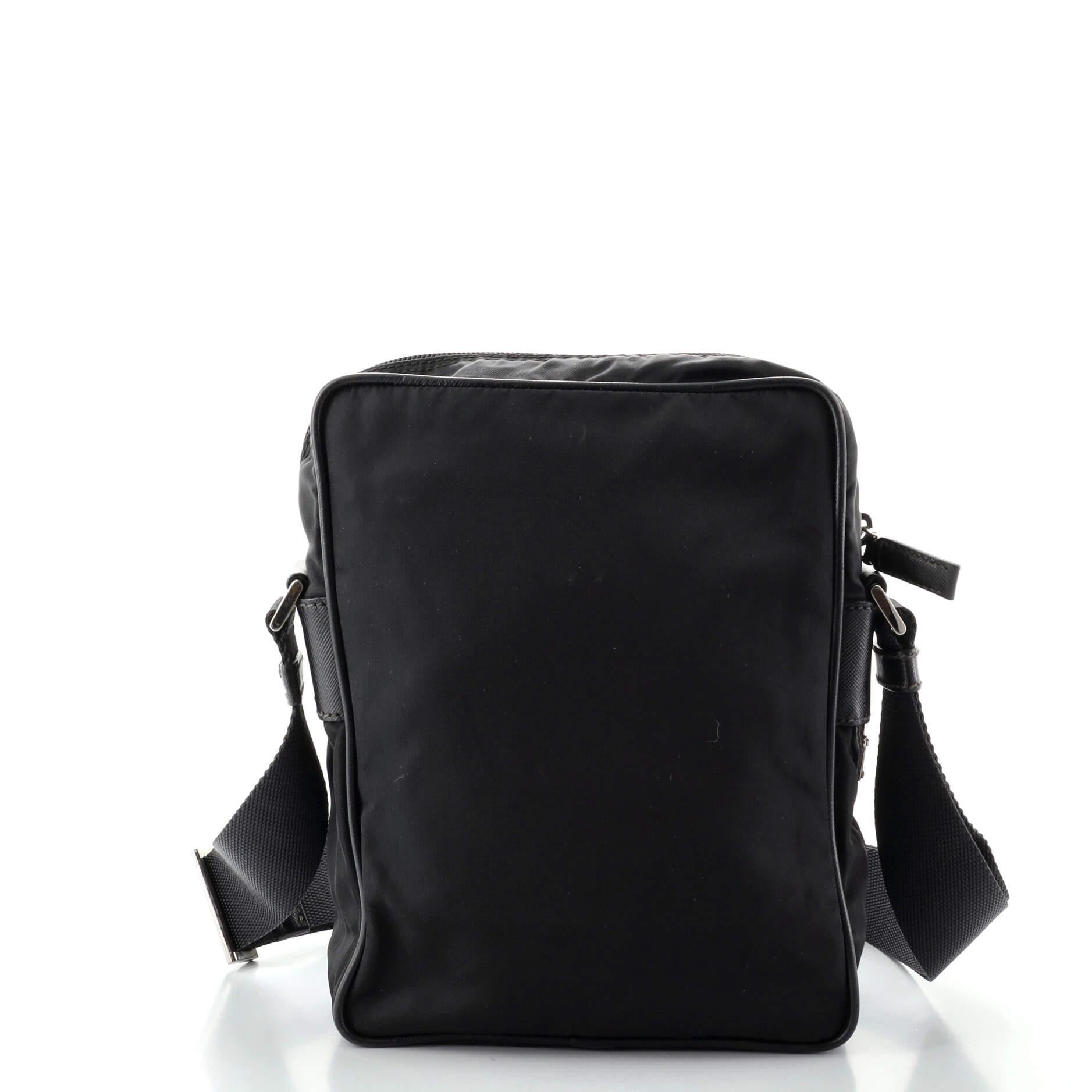 Prada Black Tessuto Nylon Front Pocket Crossbody Bag

Condition Details: Creasing on exterior, moderate discoloration and wear on exterior trims. Light marks in interior, scratches and discoloration on hardware.

68250MSC