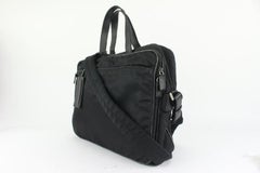 Prada Black Tessuto Nylon Messenger Briefcase 917pr27