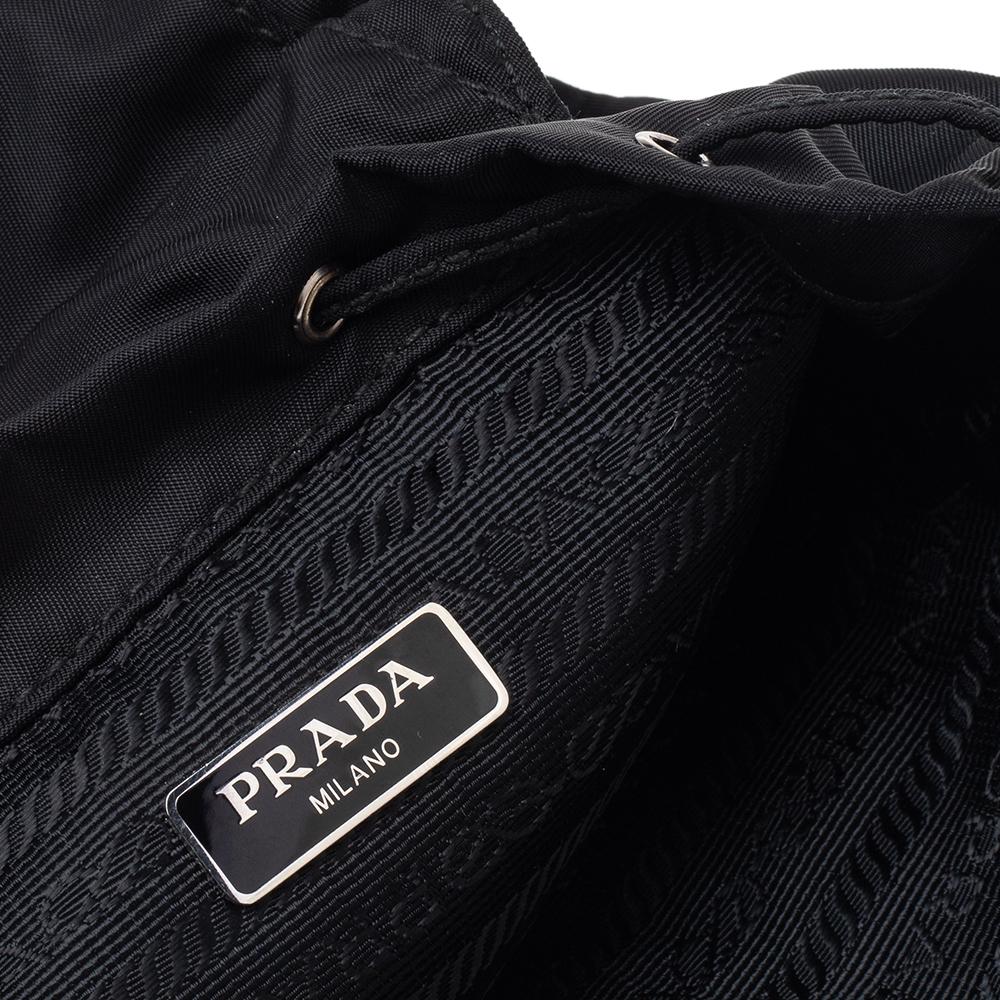 Women's Prada Black Tessuto Nylon Mini Backpack Shoulder Bag