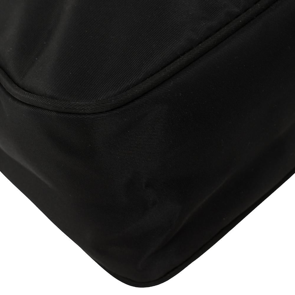 Women's Prada Black Tessuto Nylon Necessaire Pochette Bag