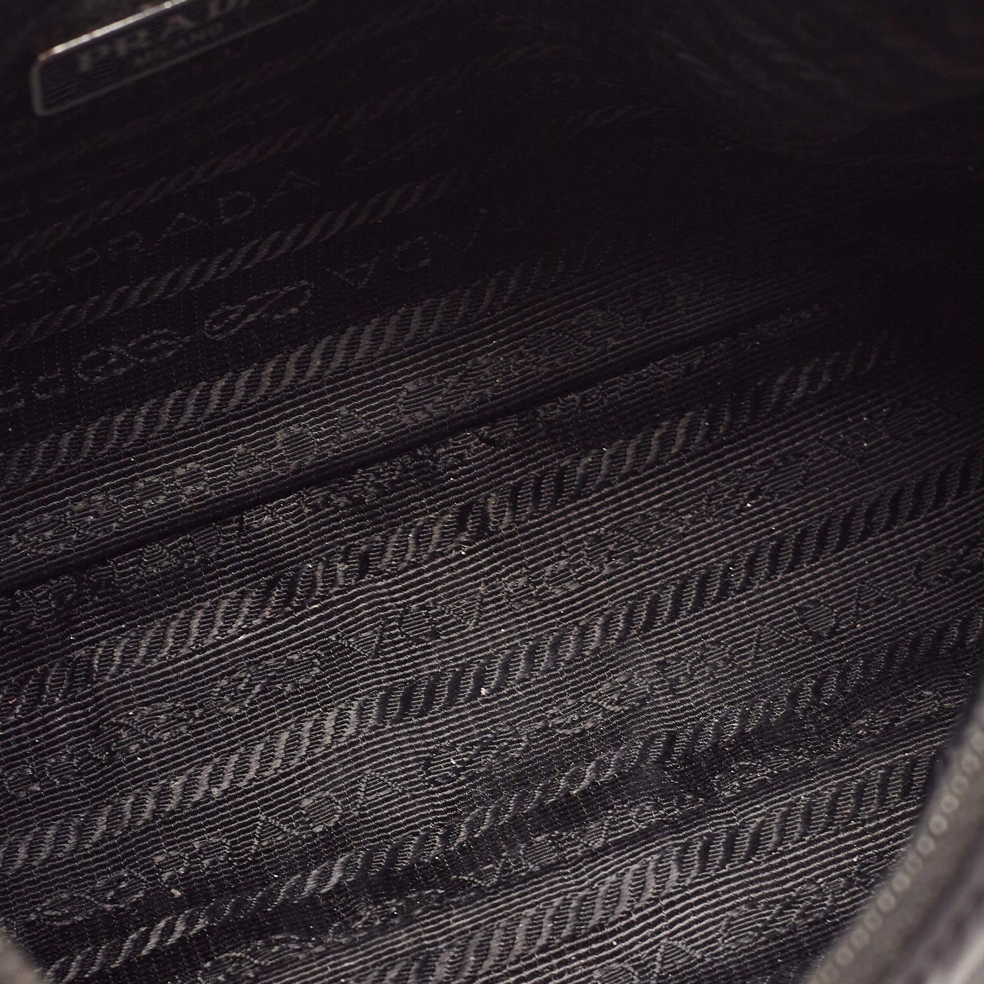 Prada Black Tessuto Nylon Re-Edition 2000 Baguette Bag 7