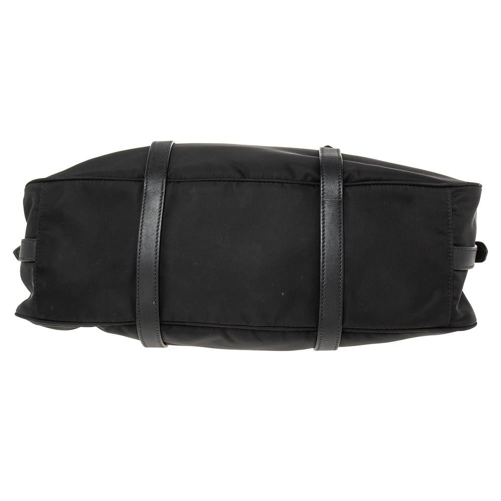 Prada Black Tessuto Nylon Satchel Bag 1
