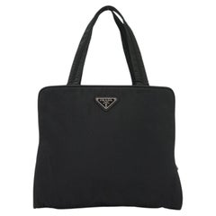Borsa a mano piccola Prada in nylon nero “Tessuto”