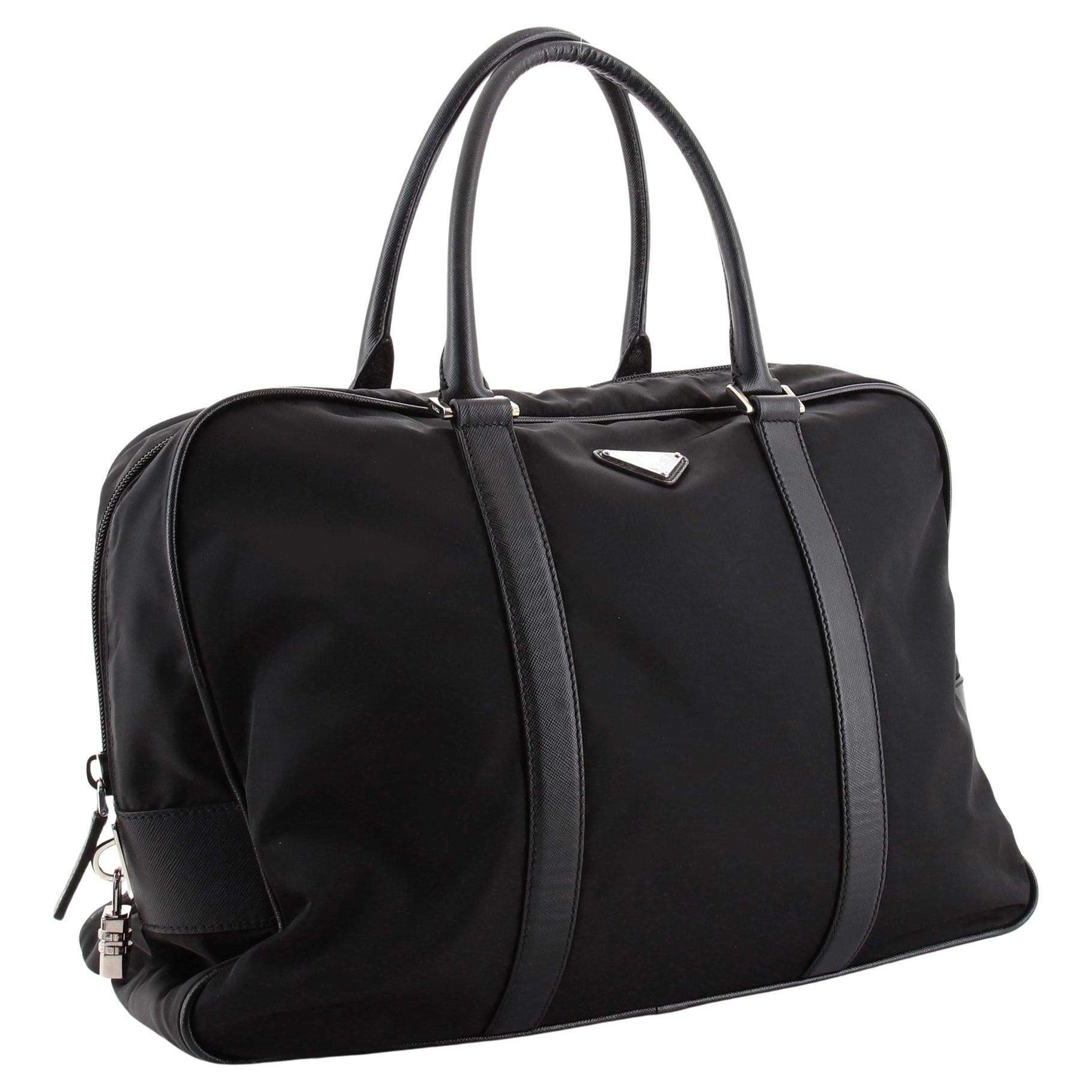 Prada Travel Briefcase Saffiano Leather at 1stDibs