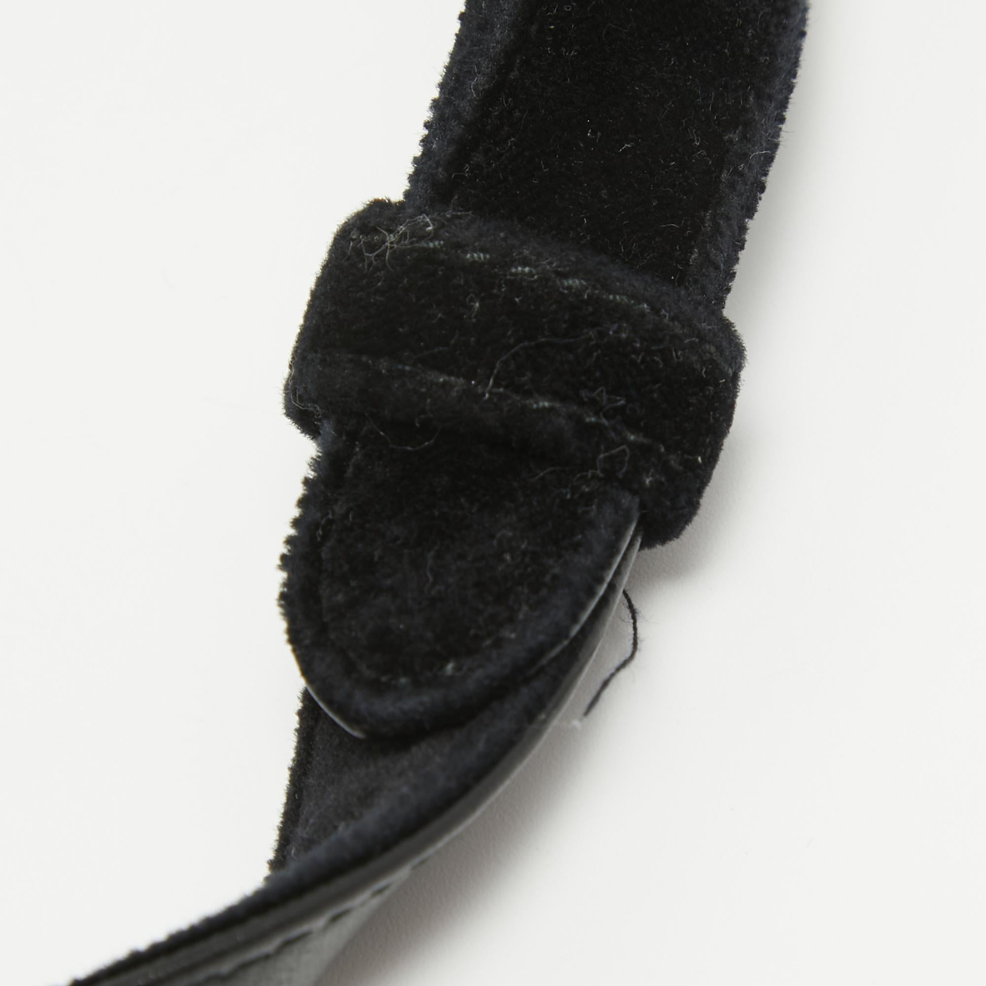 Prada Black Velvet and Leather Velluto Belt Bag 2