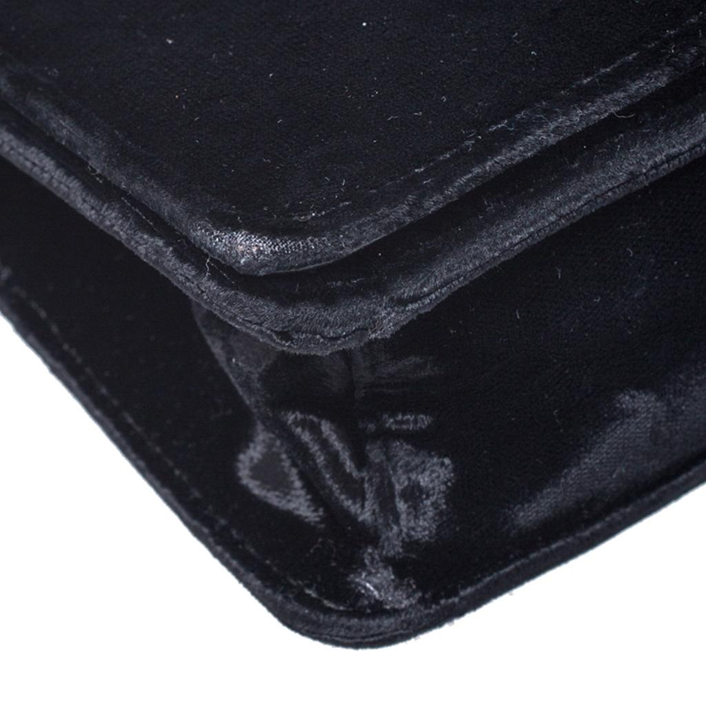 Prada Black Velvet Crossbody Bag 5