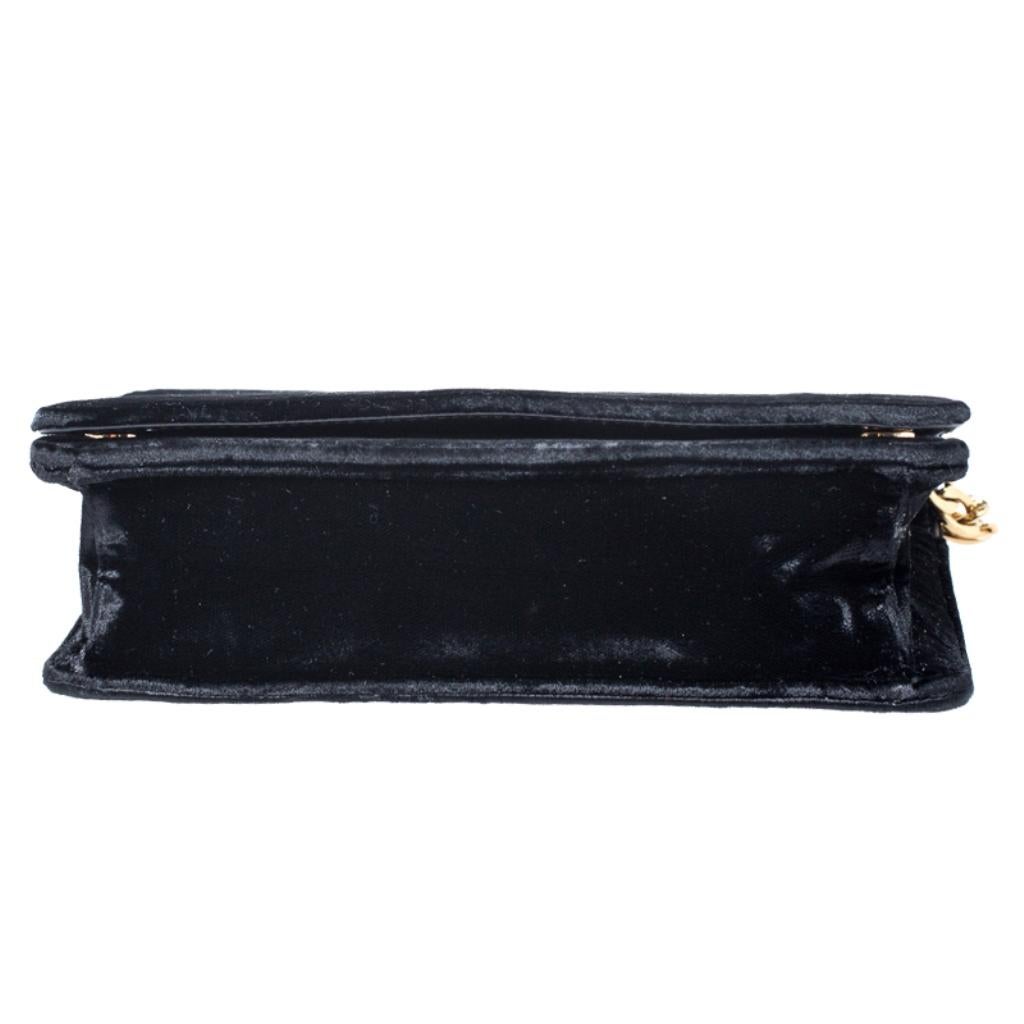 Women's Prada Black Velvet Crossbody Bag