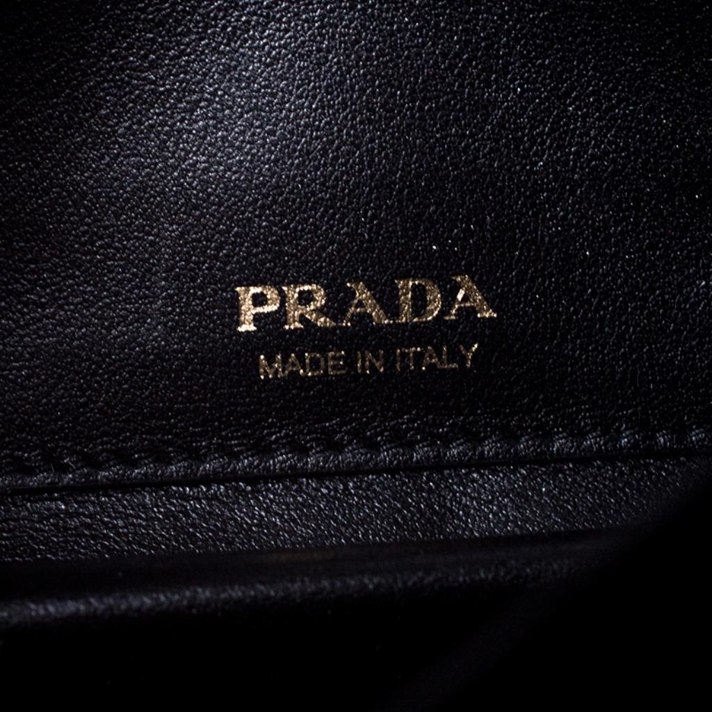 Prada Black Velvet Crossbody Bag 3