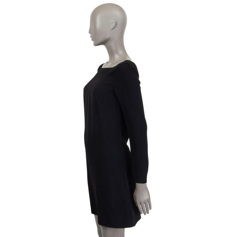 lilac black tie dress 1990s Black Shift Dress with Illusion Bust – Style & Salvage main image 0