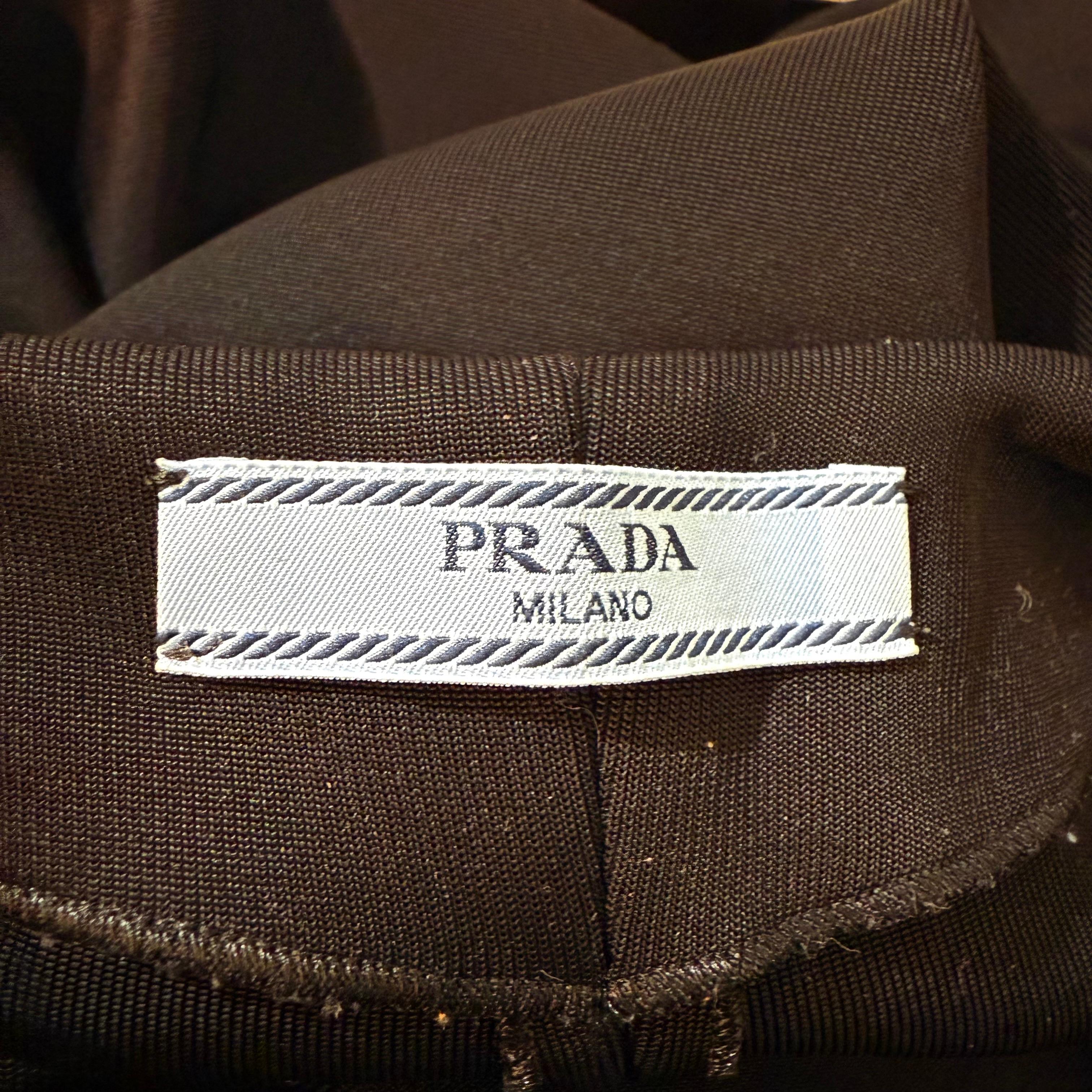 Leggings en viscose noire de Prada taille FR 38 / IT 42 Pour femmes en vente