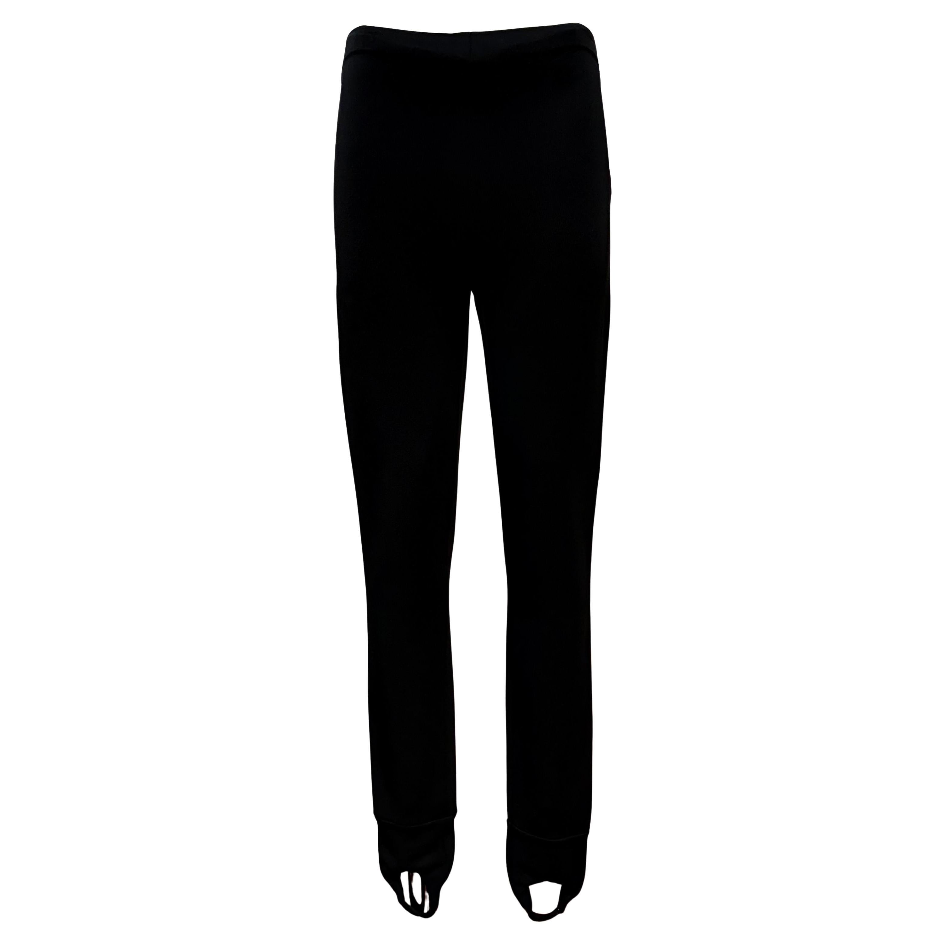 Leggings en viscose noire de Prada taille FR 38 / IT 42