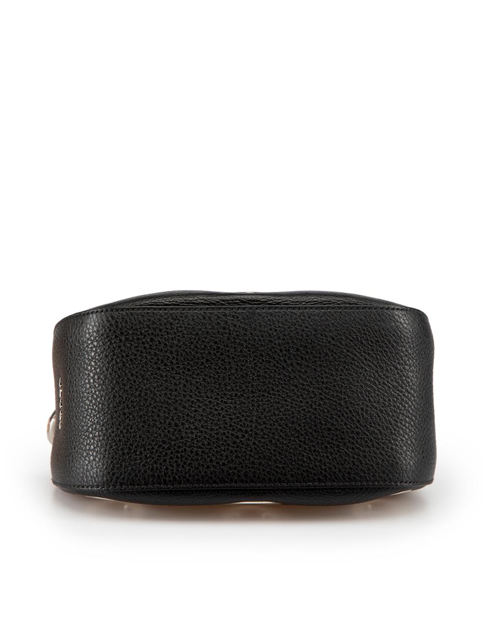 Women's Prada Black Vitello Daino Grommet Chain Shoulder Bag