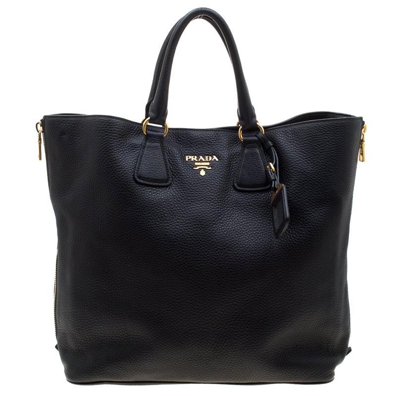 Prada shopping bag vitello daino Clearance