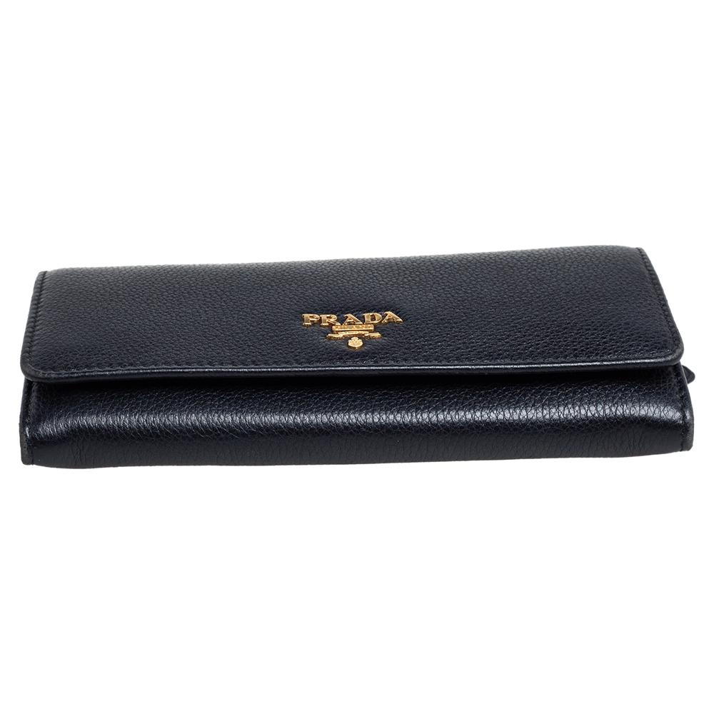 prada continental wallet