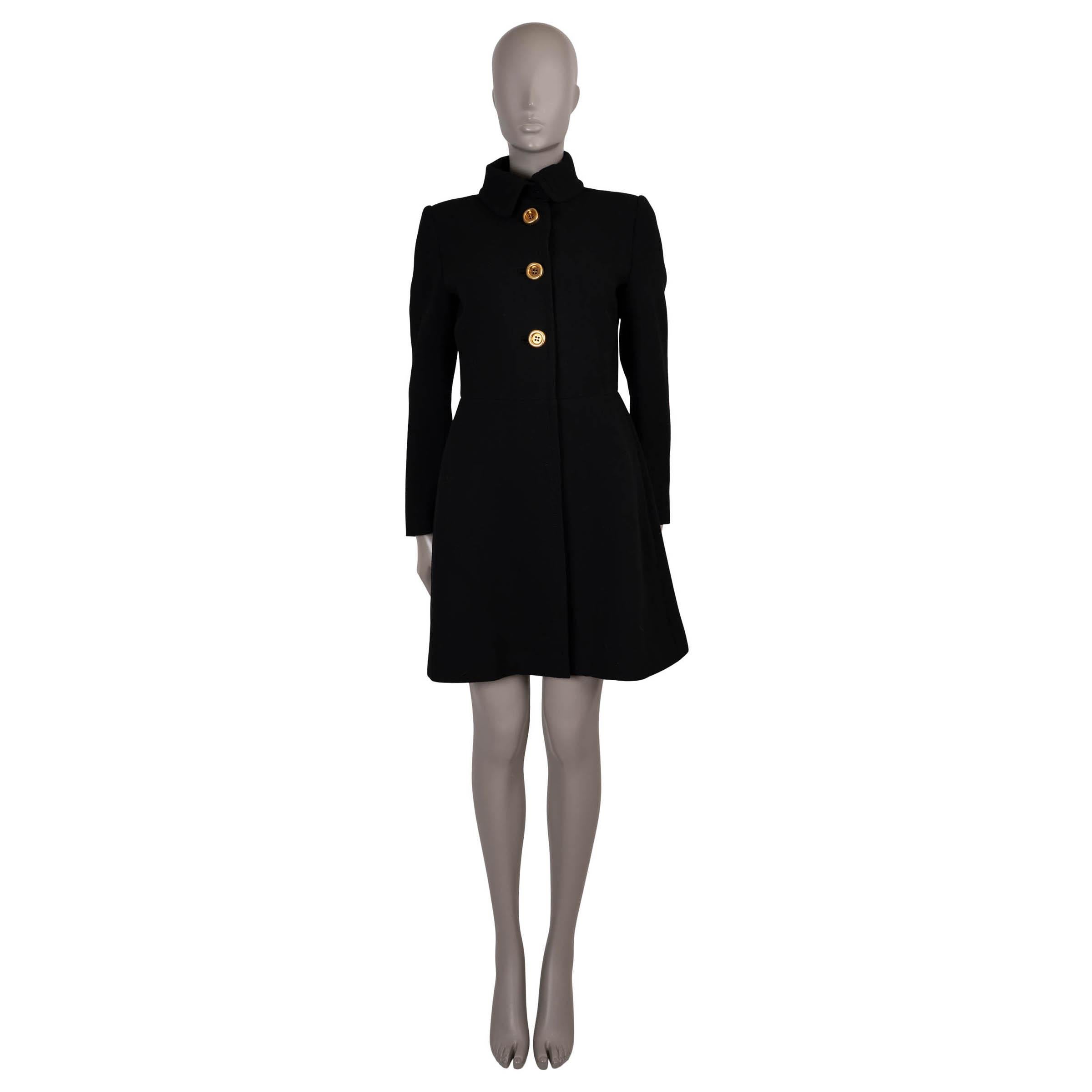 PRADA lana nera 2012 CLASSIC Cappotto Giacca 42 M In condizioni ottime in vendita a Zürich, CH