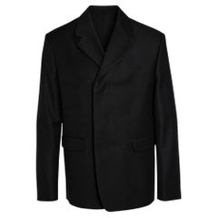 Prada, black wool and mohair blazer