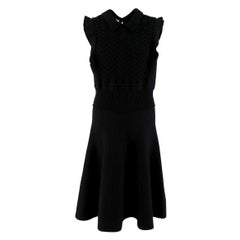 Prada Black Wool-blend Knit Dress - Size US 8