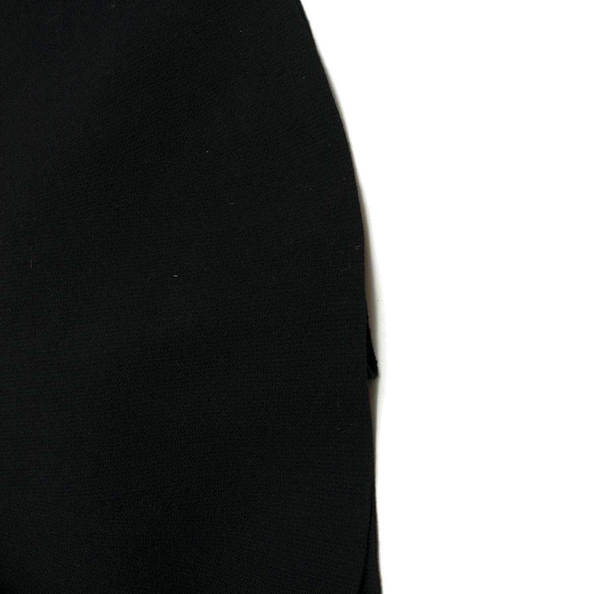 Prada Black Wool-blend Knit Dress US 8 For Sale 4