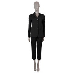 PRADA black wool CLASSIC Blazer Jacket 38 XS