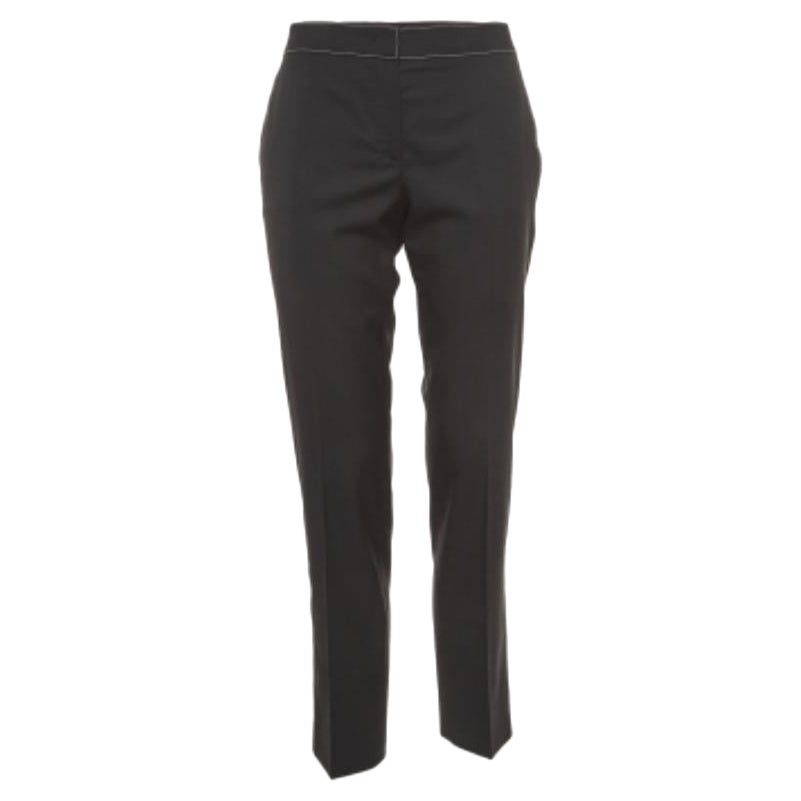 Prada Pantaloni formali slim fit in lana nera S