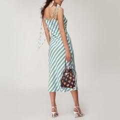 Prada Black Woven Fishnet Leather and Nylon Drawstring Bucket Bag