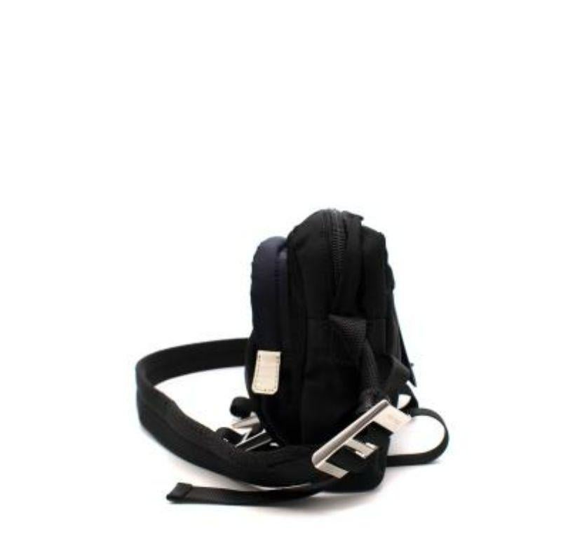 Prada Bandolier Kameratasche aus schwarzem, gelbem und Camo- Nylon (Schwarz) im Angebot