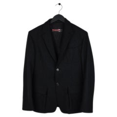 Prada Blazer Style Wool Men Thick Jacket Size 52IT(L) (S010)