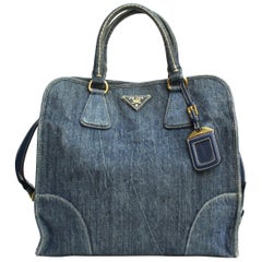 Prada Blu Denim Bag