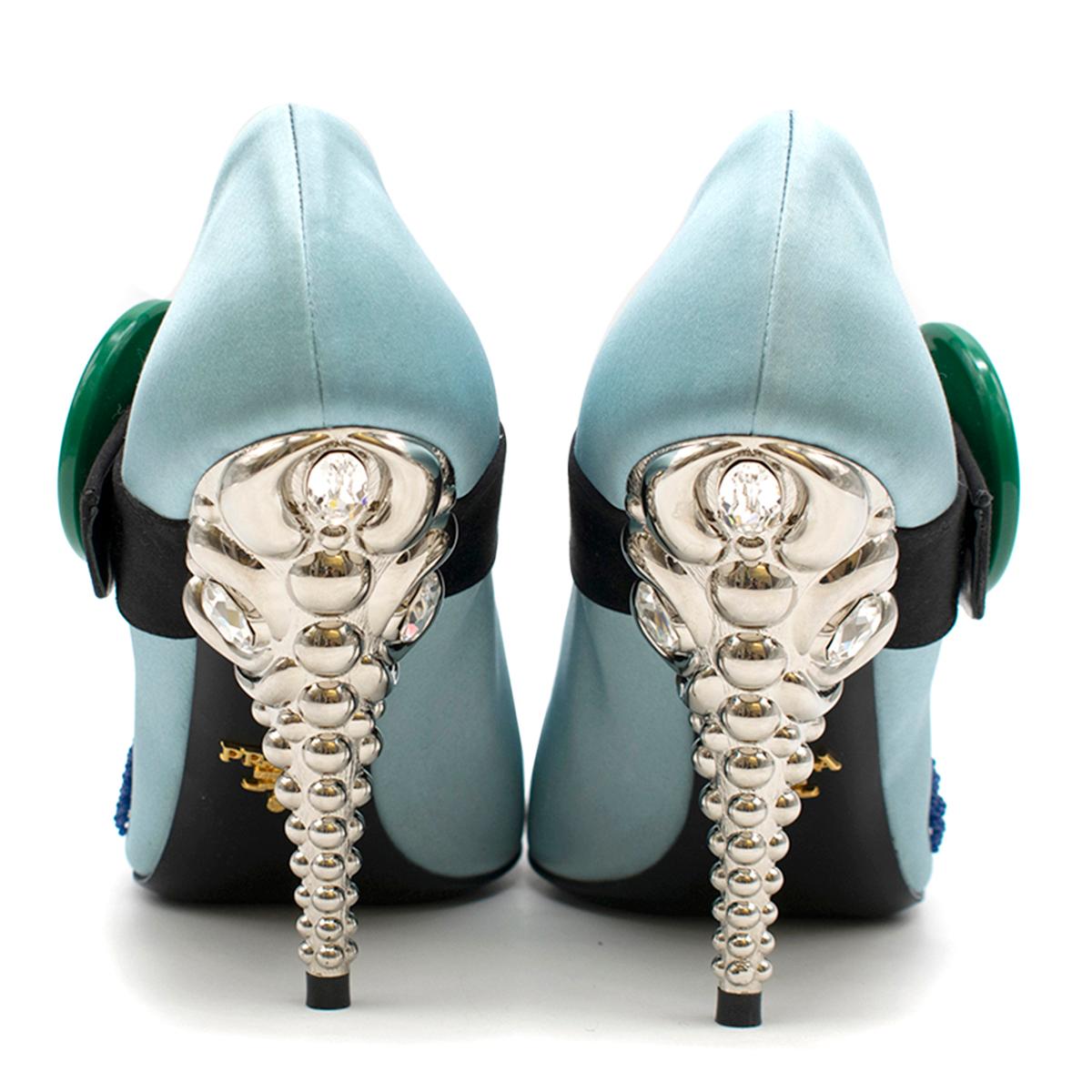 prada embellished heels