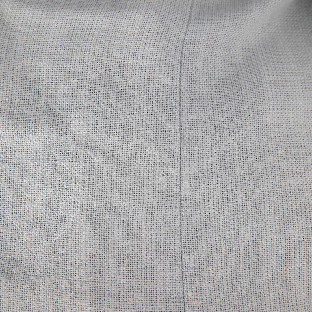 Gray Prada Blue Belted Snap Button Jacket Size L For Sale