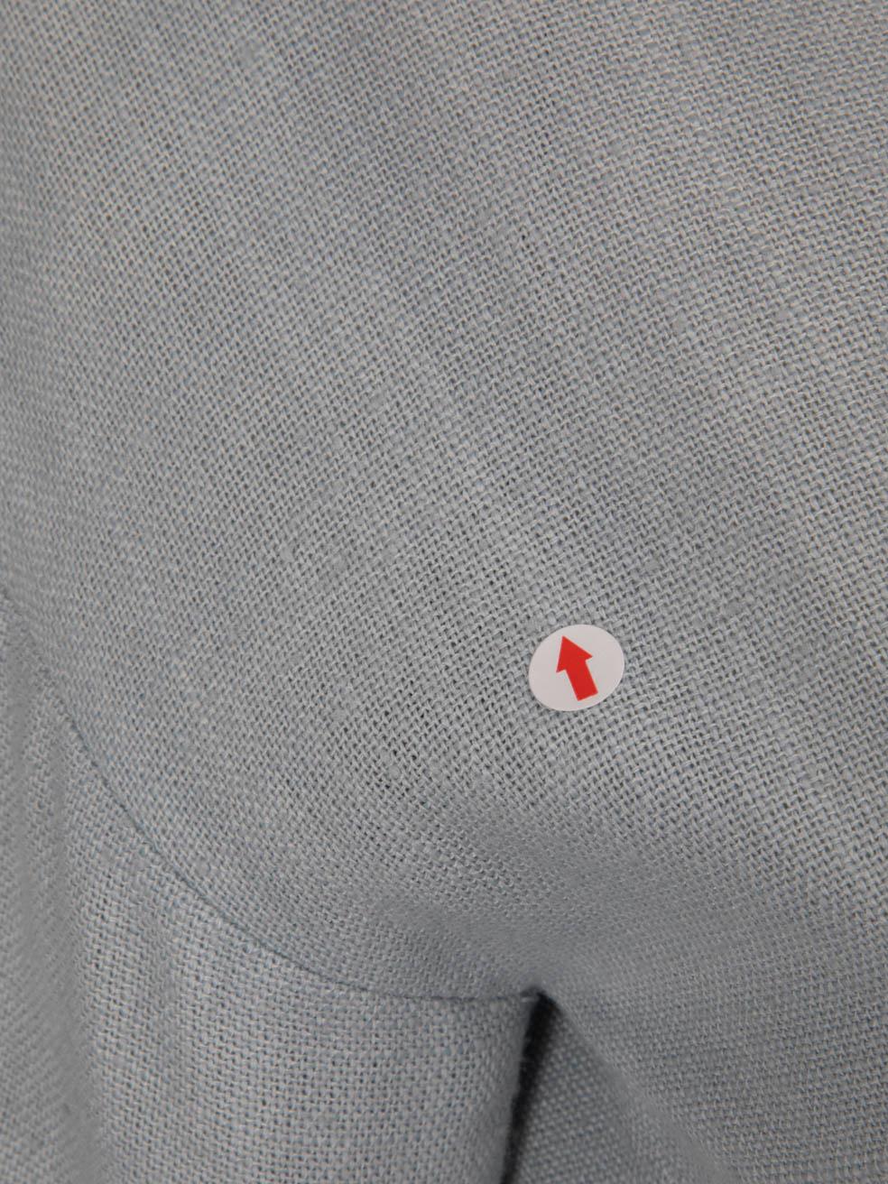 Prada Blue Belted Snap Button Jacket Size L For Sale 2