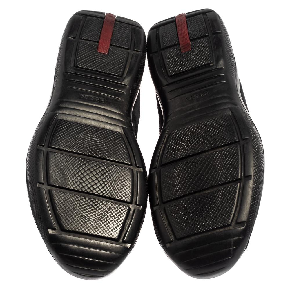 prada shoes blue and black