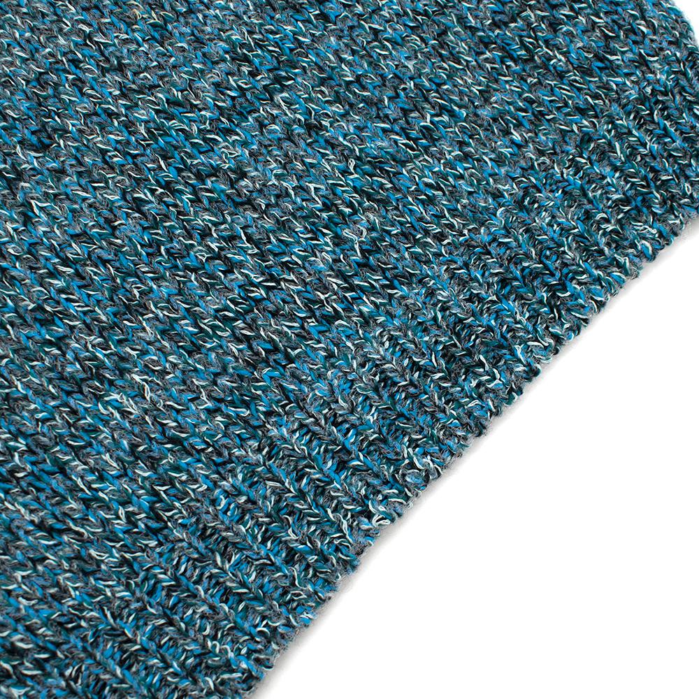  Prada Blue Braided Knit Short Sleeve Jumper - Size US 0 3