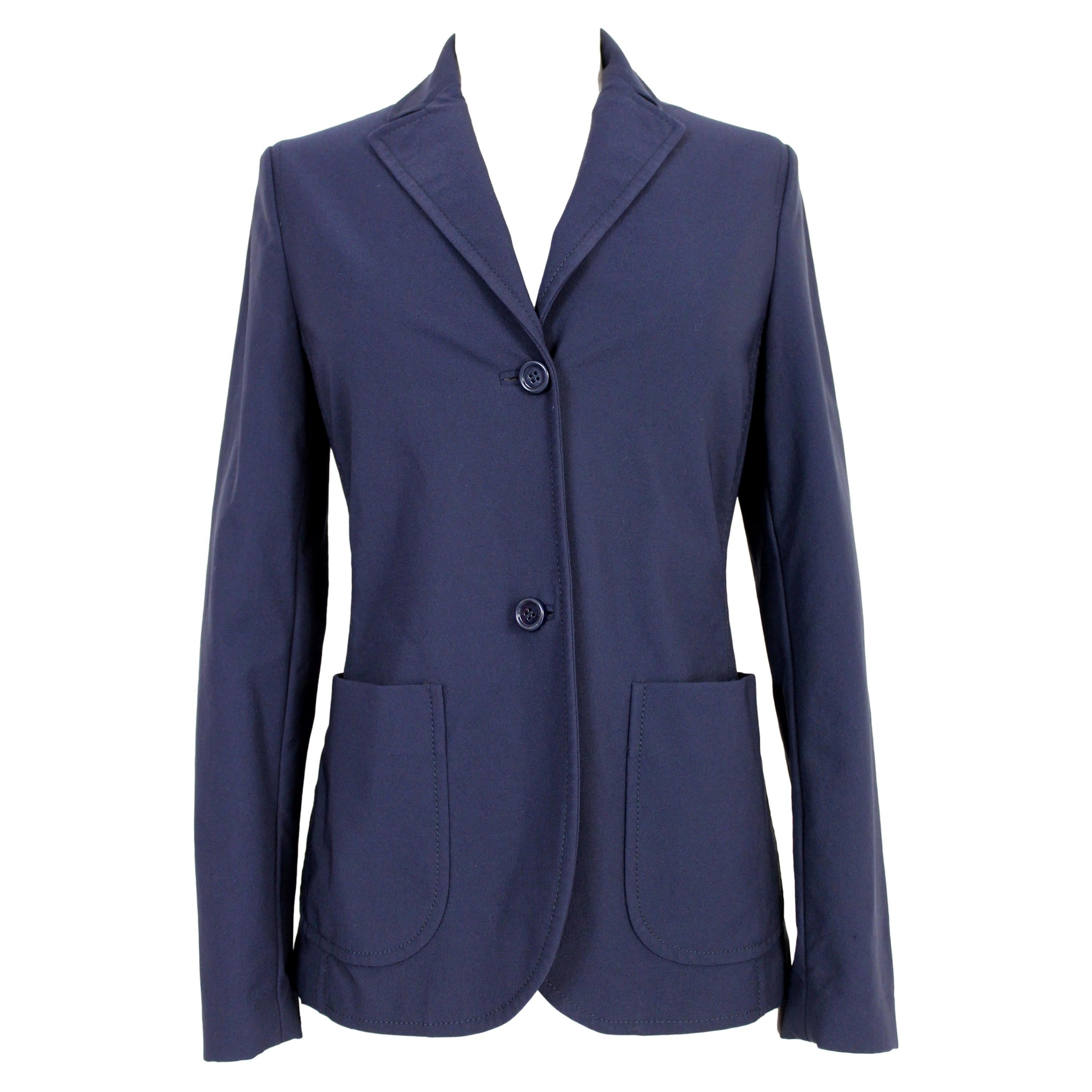 Prada Blue Classic Fitted Jacket