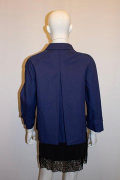 Prada Blue Cotton Jacket