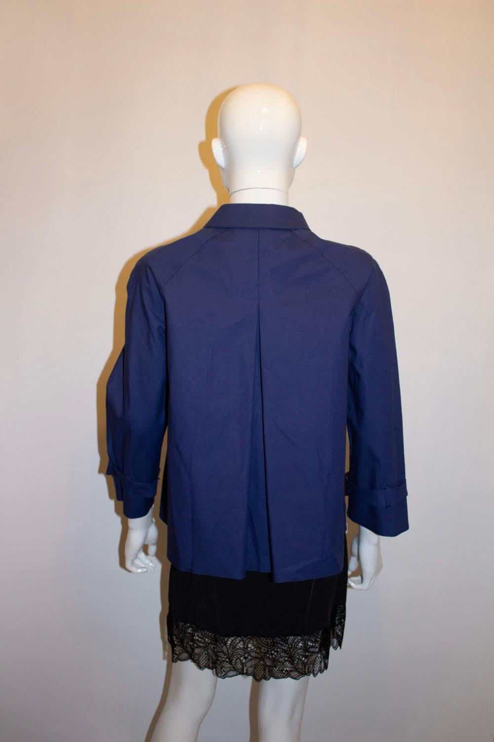 Women's or Men's Prada Blue Cotton Jacket For Sale
