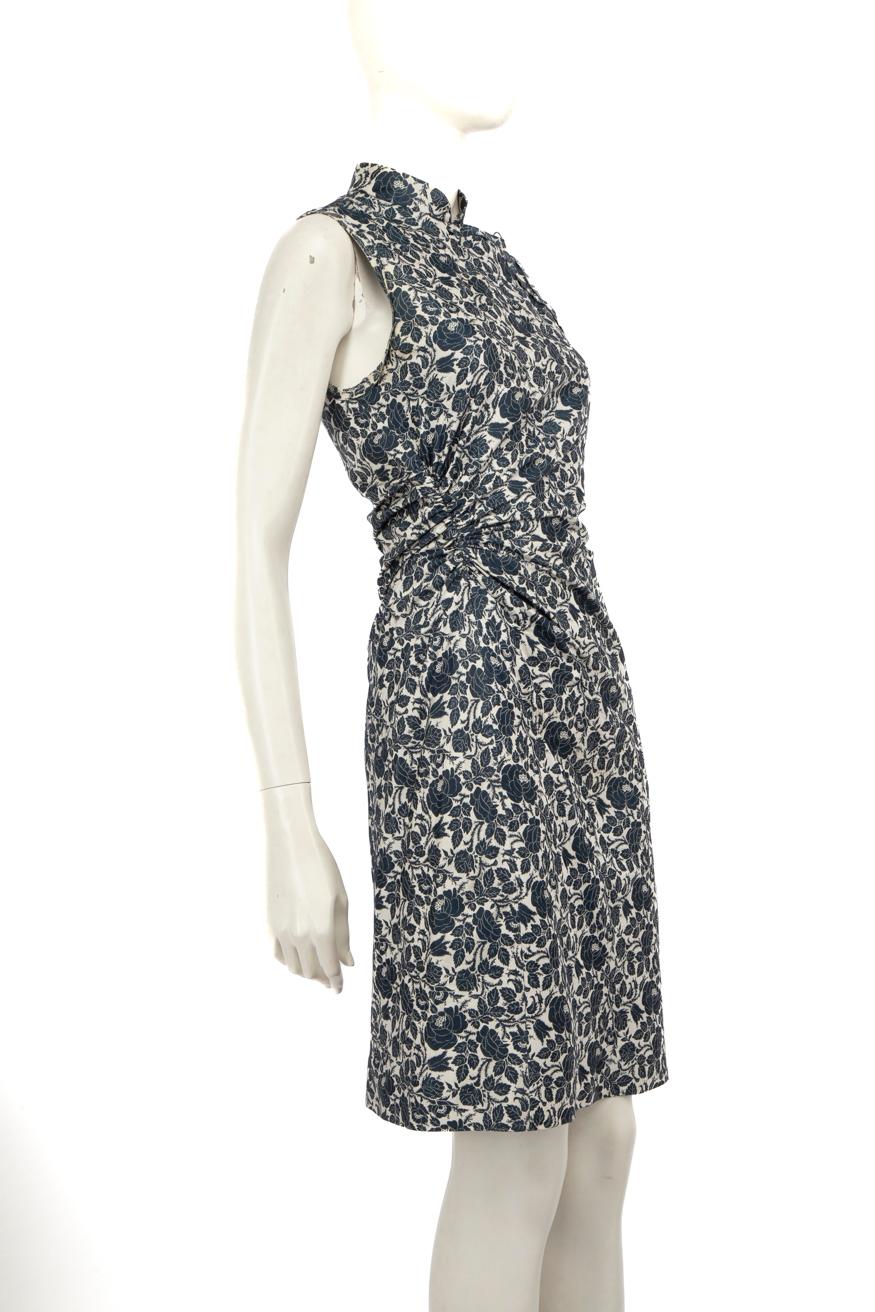 CONDITION is Very good. Minimal wear to dress is evident. Light discolouration and loose stitching to both underarm linings and neck area on this used Prada designer resale item. Discolouration may need gentle hand wash contrary to dry clean