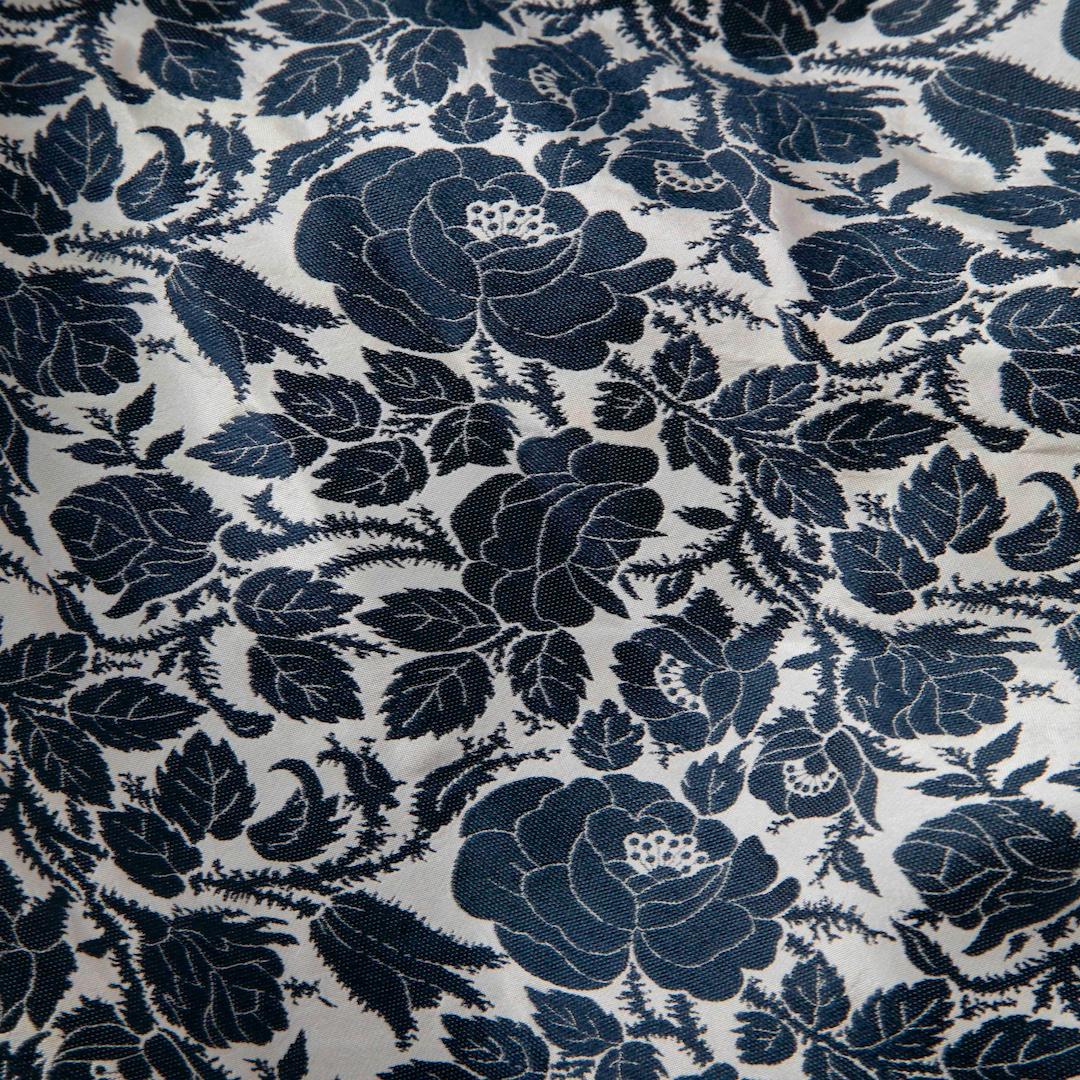 Prada Blue Floral Ruched Knee-Length Dress Size S In Good Condition In London, GB